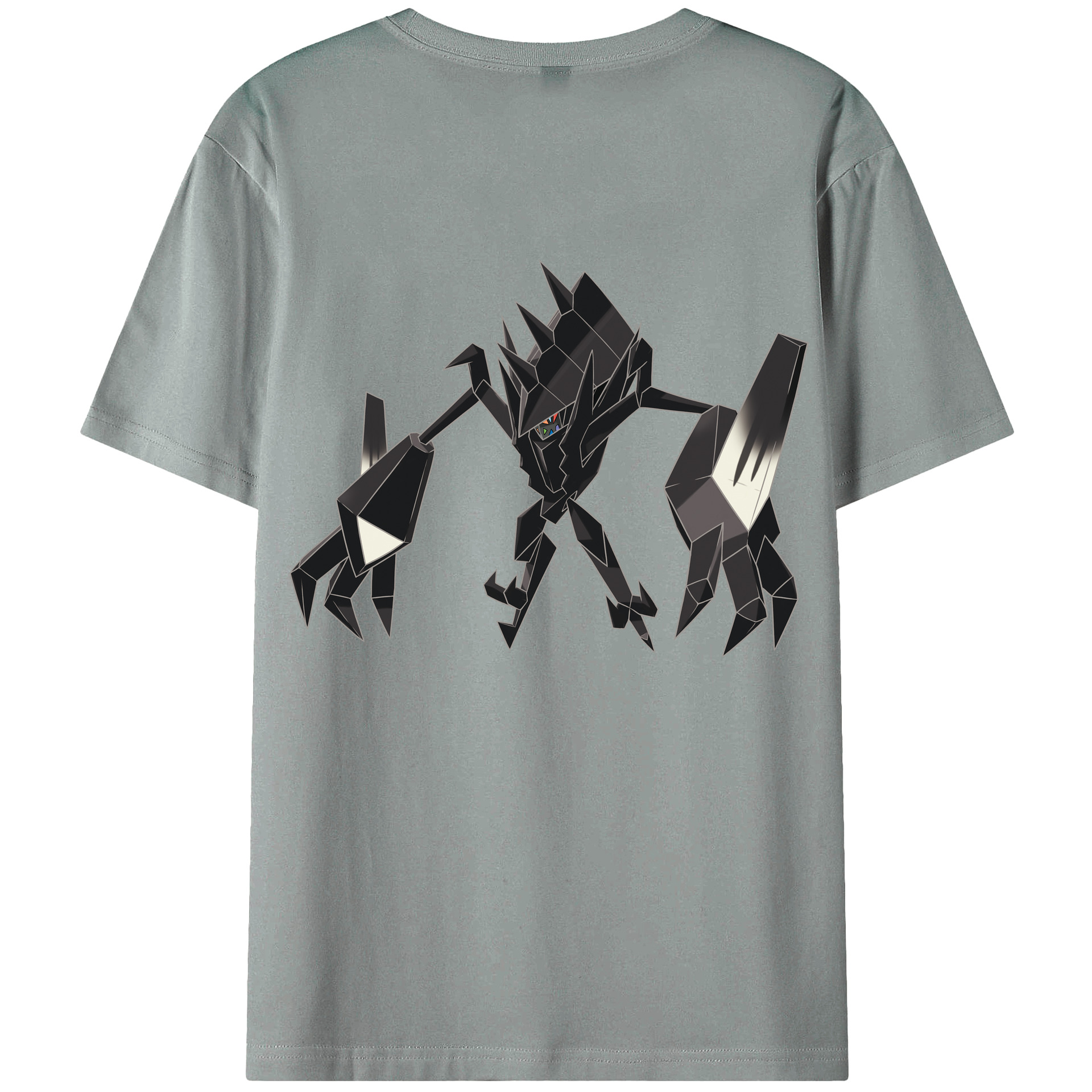 （画像用） ポケットモンスター Pokémon 綿100％ メンズ半袖Tシャツ（バックプリント） 通気性